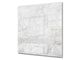 Arte de pared de vidrio templado impreso BS13 Varias series: mármol blanco 1