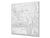 Arte de pared de vidrio templado impreso BS13 Varias series: mármol blanco