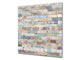 Printed Tempered glass wall art BS13 Various Series: Colorful Brick