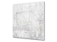 Arte de pared de vidrio templado impreso BS13 Varias series: mármol blanco 3