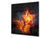 Vidrio de cocina splashback BS14 Serie Fuego: Estrella de fuego 2