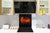 Paraschizzi in vetro temperato stampato – Paraspruzzi da cucina in vetro BS14 Serie fuoco: Love Fire