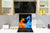 Aufgedrucktes Hartglas-Wandkunstwerk – Glasküchenrückwand BS14 Serie Feuer:  Water Fire Elements