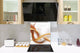 Rückwand aus gehärtetem Glas mit Aufdruck – Küchenrückwand aus Glas BS15A Abstrakte Texturen A:  Gold Wave 1