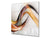 Antiéclaboussures de cuisine en verre BS15A Textures abstraites A: Orange Wave 1
