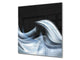 Protector antisalpicaduras – Panel de vidrio para cocina BS15A Texturas abstractas A: Ola azul 7
