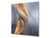 Tempered glass kitchen wall panel BS15A Abstract textures A: Orange Wave 2