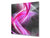 Impresionante protector contra salpicaduras de vidrio impreso BS15B Texturas abstractas B: Ola rosa 1