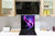 Rückwand aus gehärtetem Glas mit Aufdruck – Küchenrückwand aus Glas BS15B Abstrakte Texturen B:  Purple Wave Of Roses 2
