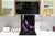 Impresionante protector contra salpicaduras de vidrio impreso BS15B Texturas abstractas B: Ola púrpura de rosas 3