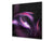 Impresionante protector contra salpicaduras de vidrio impreso BS15B Texturas abstractas B: Ola púrpura de rosas 4