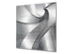 Stunning printed Glass backsplash BS15B Abstract textures B: Silver Wave