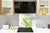 Panneau en verre de sécurité de cuisine BS15B Textures abstraites B:  Vague verte 6