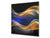 Rückwand aus gehärtetem Glas mit Aufdruck – Küchenrückwand aus Glas BS15B Abstrakte Texturen B:  Colorful Wave 5