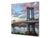 Magnifico paraschizzi in vetro stampato – Pannello in vetro temperato da cucina BS24 Serie ponti:  City Bridge 1