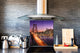 Tempered glass kitchen wall panel BS24 Bridges Series: City Bridge 3