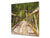 Tempered glass kitchen wall panel BS24 Bridges Series: Wooden Bridge