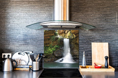 Tempered glass Cooker backsplash BS16 Waterfall landscapes Series: Waterfall Nature 1