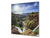 Placa protectora contra salpicaduras de vidrio templado BS16 Serie de paisajes de cascada: Cascada de Montaña