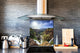 Paraschizzi fornelli vetro temperato – Pannello in vetro – Paraspruzzi lavandino BS16 Serie cascate: Cascata di montagna