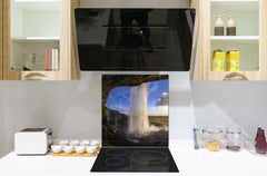 Tempered glass Cooker backsplash BS16 Waterfall landscapes Series: Sky Waterfall