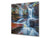 Placa protectora contra salpicaduras de vidrio templado BS16 Serie de paisajes de cascada: Piedras en cascada 1