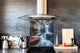 Glasrückwand mit atemberaubendem Aufdruck – Küchenwandpaneele aus gehärtetem Glas BS16 Serie Wasserfalllandschaften:  Waterfall Stones 1