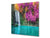 Placa protectora contra salpicaduras de vidrio templado BS16 Serie de paisajes de cascada: Cascada violeta