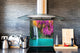 Glasrückwand mit atemberaubendem Aufdruck – Küchenwandpaneele aus gehärtetem Glas BS16 Serie Wasserfalllandschaften:  Violet Waterfall