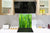 Rückwand aus gehärtetem Glas für Kochfeld – Glasauftankung – Rückwand für Küchenspüle BS17 Serie grünes Gras und Getreide: Leaf Green 2