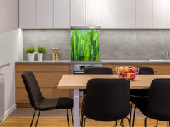 Kitchen & Bathroom splashback BS17 Green grass and cereals Series Grass Leaf Green 2