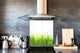 Pannello in vetro rinforzato – Paraspruzzi cucina e bagno BS17 Serie erba verde e cereali: Grass Leaf Green 5