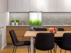 Kitchen & Bathroom splashback BS17 Green grass and cereals Series Grass Leaf Green 5