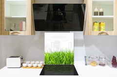 Kitchen & Bathroom splashback BS17 Green grass and cereals Series Grass Leaf Green 6