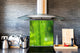 Pannello in vetro rinforzato – Paraspruzzi cucina e bagno BS17 Serie erba verde e cereali: Grass Leaf Green 8