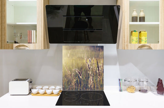 Kitchen & Bathroom splashback BS17 Green grass and cereals Series Cereal Meadow Stalk 1