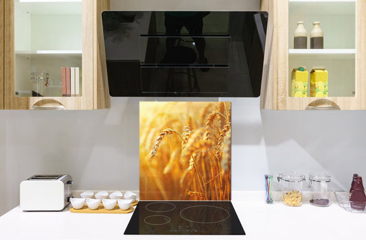 Kitchen & Bathroom splashback BS17 Green grass and cereals Series Cereal Meadow Stalk 5