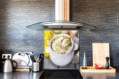 Printed tempered glass backsplash – BS23 European tradicional food Series: Sour Soup With Egg  3