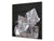 Elegante paraschizzi vetro temperato – Paraspruzzi cucina vetro – Pannello vetro BS18 Serie ghiaccio:  Cubetti di ghiaccio Nero 5