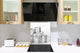 Glass kitchen splashback – Glass upstand BS18 Ice cubes Series: Ice Cubes Gray 3