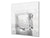 Elegante paraschizzi vetro temperato – Paraspruzzi cucina vetro – Pannello vetro BS18 Serie ghiaccio:  Cubetti di ghiaccio bianco