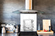 Aufkantung aus Hartglas – Glasrückwand – Rückwand für Küche und Bad BS18 Serie Eiswürfel:  White Ice Cubes