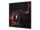 Originale pannello cucina vetro – Paraschizzi vetro – Pannello vetro artistico BS19 Serie vino:  Vino rosso 1