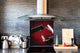 Elegante Hartglasrückwand – Glasrückwand für Küche – Glasaufkantung BS19 Serie Wein:  Red Wine 6