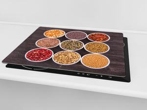 Glass Kitchen Board 60D03A: Healthy spices