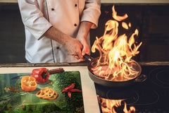 Glass Pastry Board 60D18: Forest aura