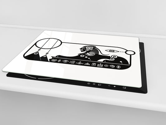 Glass Cutting Board 60D15: Sphinx