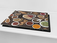 Glass Kitchen Board 60D03A: I love spices 1