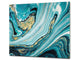 Chopping Board - Worktop saver and Pastry Board - Glass Cutting Board D23 Colourful abstractions: New ocean briefing