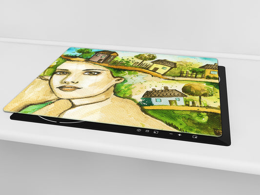 Glass stove top 60D19: Home on the head